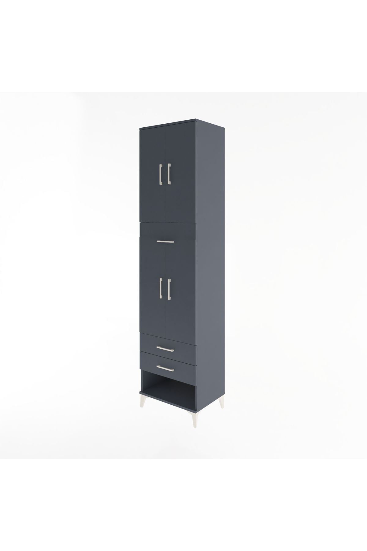 Hyperion Dolap 3 Raflı 3 Çekmeceli 4 Kapaklı 60x44x243 - S65M035V5B