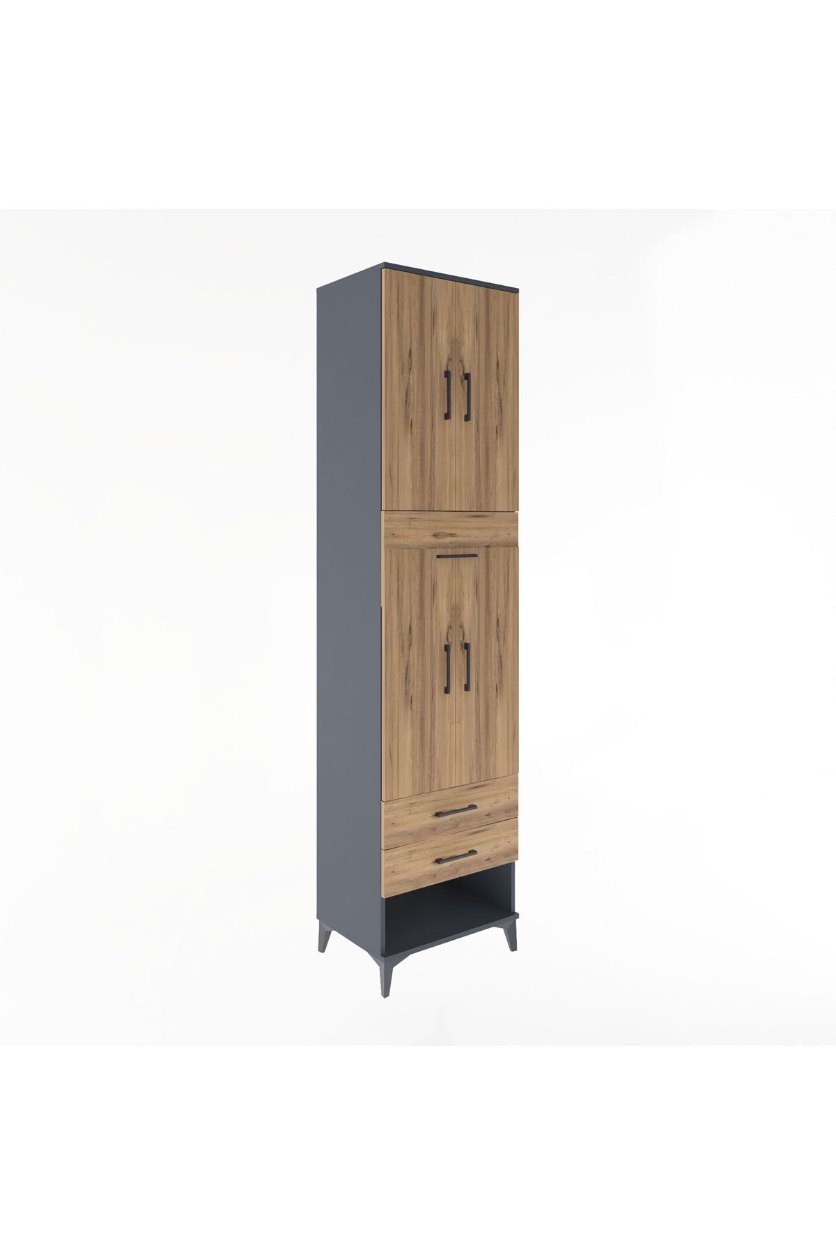 Hyperion Dolap 3 Raflı 3 Çekmeceli 4 Kapaklı 60x44x243 - S65M035V6B