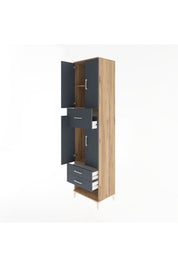 Hyperion Dolap 3 Raflı 3 Çekmeceli 4 Kapaklı 60x44x243 - S65M035V8B