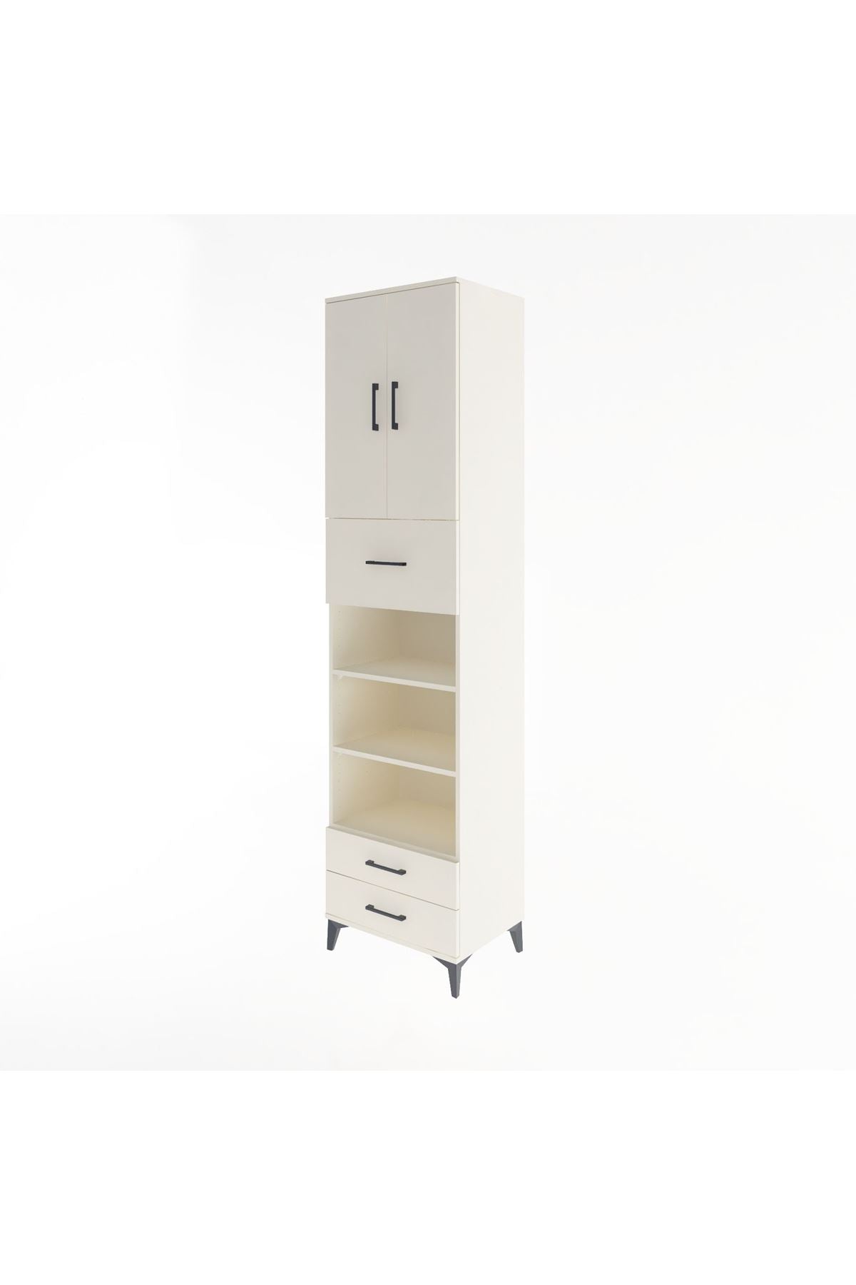 Hyperion Dolap 5 Raflı 3 Çekmeceli 2 Kapaklı 60x44x243 - S65M036V1B