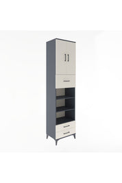 Hyperion Dolap 5 Raflı 3 Çekmeceli 2 Kapaklı 60x44x243 - S65M036V4B
