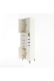 Hyperion Dolap 3 Raflı 4 Çekmeceli 4 Kapaklı 60x44x243 - S65M037V1B