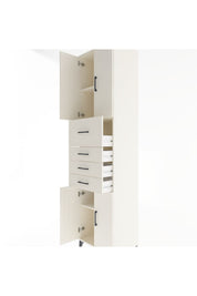 Hyperion Dolap 3 Raflı 4 Çekmeceli 4 Kapaklı 60x44x243 - S65M037V1B