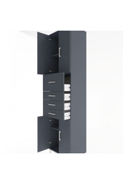 Hyperion Dolap 3 Raflı 4 Çekmeceli 4 Kapaklı 60x44x243 - S65M037V5B