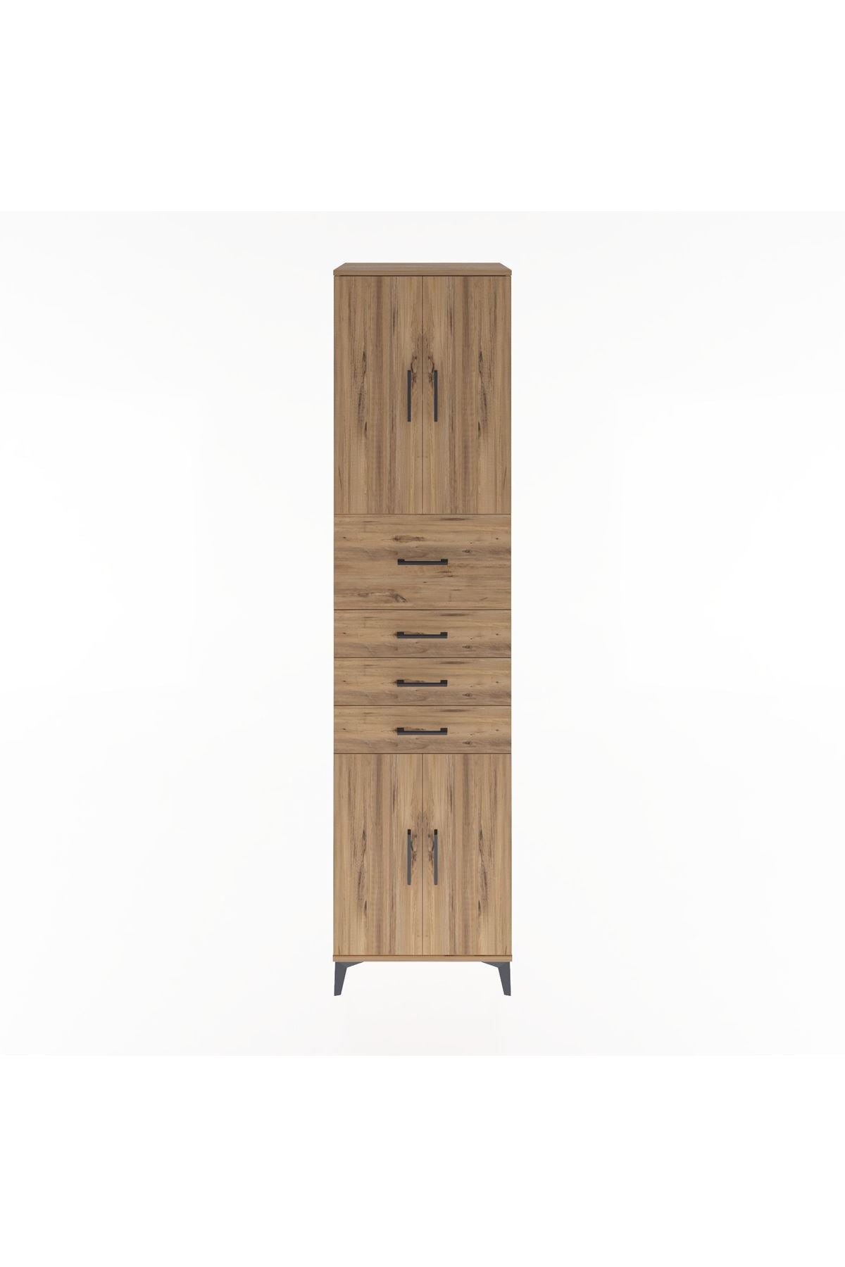 Hyperion Dolap 3 Raflı 4 Çekmeceli 4 Kapaklı 60x44x243 - S65M037V9B
