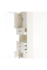 Hyperion Dolap 3 Raflı 4 Çekmeceli 4 Kapaklı 60x44x243 - S65M038V1B