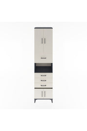 Hyperion Dolap 3 Raflı 4 Çekmeceli 4 Kapaklı 60x44x243 - S65M038V4B