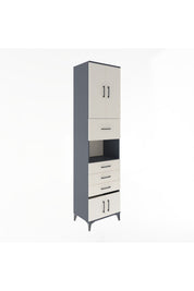 Hyperion Dolap 3 Raflı 4 Çekmeceli 4 Kapaklı 60x44x243 - S65M038V4B