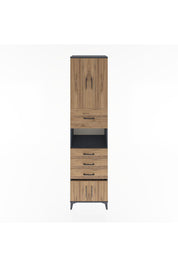 Hyperion Dolap 3 Raflı 4 Çekmeceli 4 Kapaklı 60x44x243 - S65M038V6B