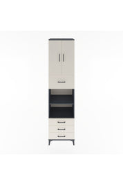 Hyperion Dolap 4 Raflı 4 Çekmeceli 2 Kapaklı 60x44x243 - S65M039V4B