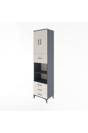 Hyperion Dolap 4 Raflı 4 Çekmeceli 2 Kapaklı 60x44x243 - S65M039V4B