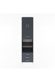 Hyperion Dolap 4 Raflı 4 Çekmeceli 2 Kapaklı 60x44x243 - S65M039V5B
