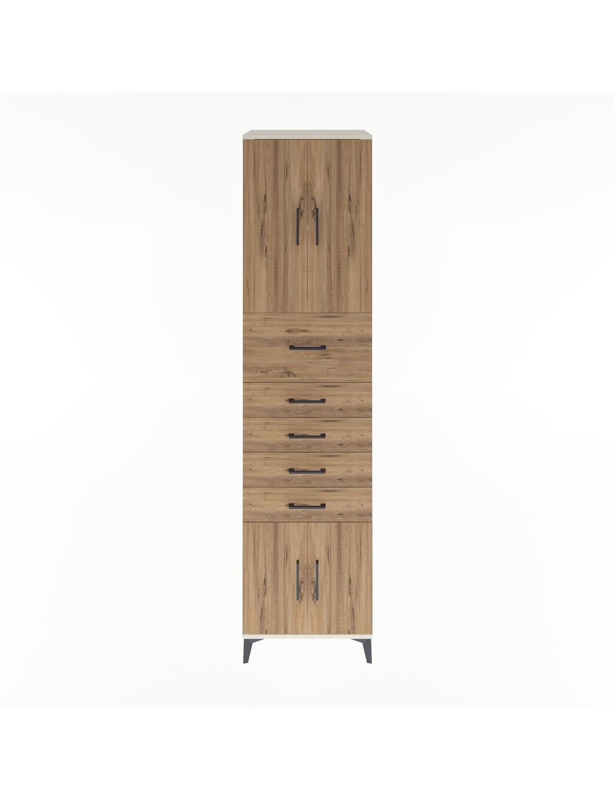 Hyperion Dolap 2 Raflı 5 Çekmeceli 4 Kapaklı 60x44x243 - S65M040V3B