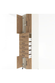 Hyperion Dolap 2 Raflı 5 Çekmeceli 4 Kapaklı 60x44x243 - S65M040V3B