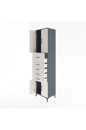 Hyperion Dolap 2 Raflı 5 Çekmeceli 4 Kapaklı 60x44x243 - S65M040V4B