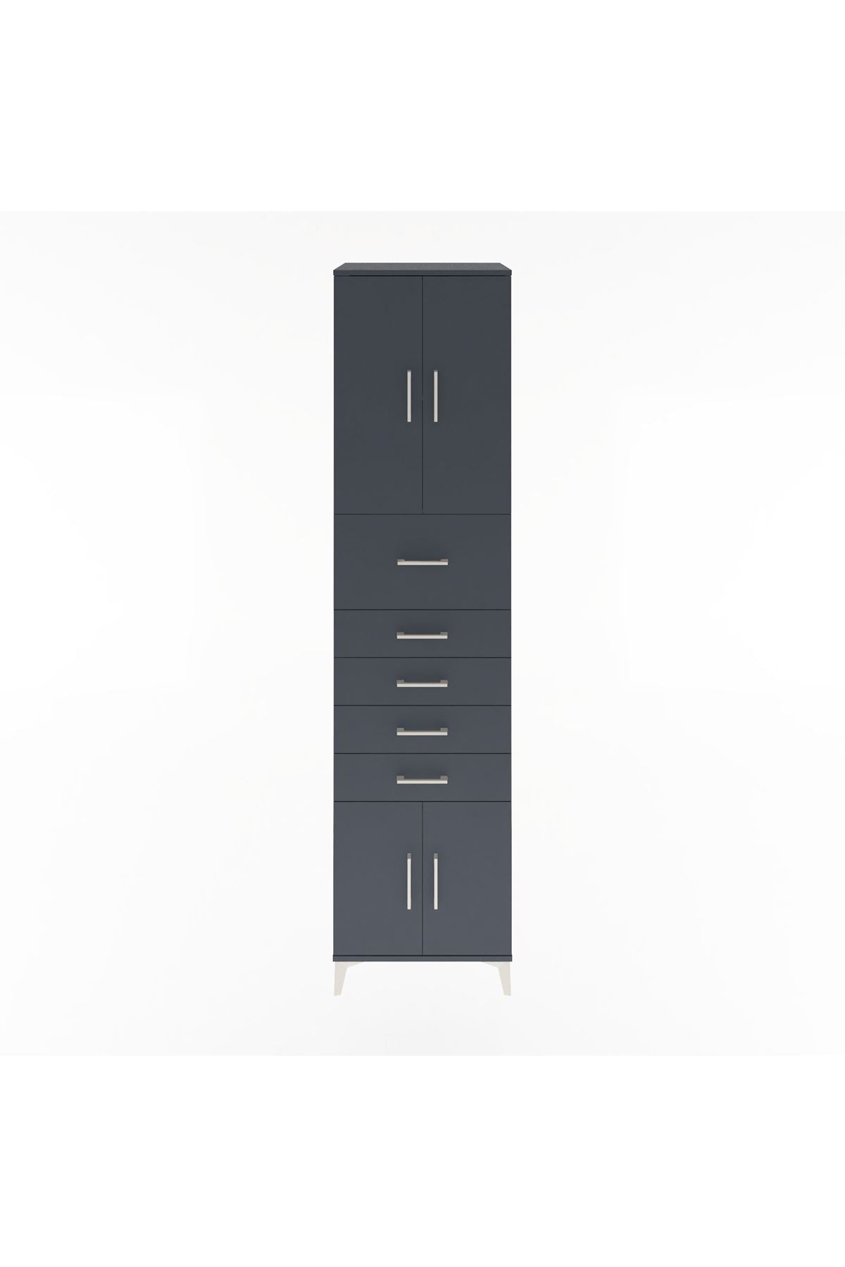 Hyperion Dolap 2 Raflı 5 Çekmeceli 4 Kapaklı 60x44x243 - S65M040V5B