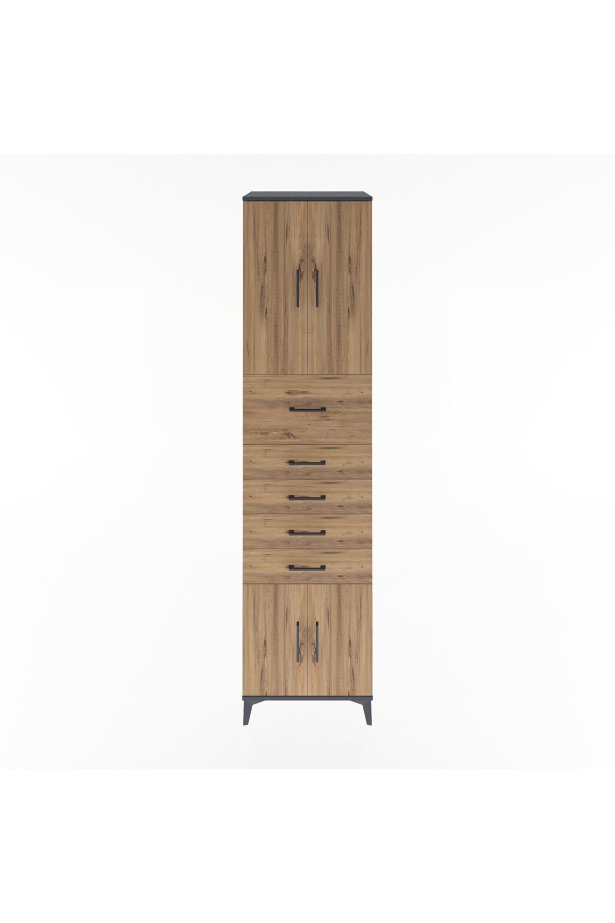 Hyperion Dolap 2 Raflı 5 Çekmeceli 4 Kapaklı 60x44x243 - S65M040V6B
