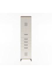 Hyperion Dolap 2 Raflı 5 Çekmeceli 4 Kapaklı 60x44x243 - S65M040V7B