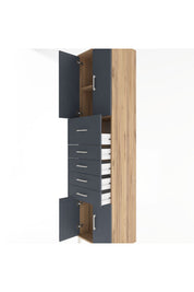 Hyperion Dolap 2 Raflı 5 Çekmeceli 4 Kapaklı 60x44x243 - S65M040V8B