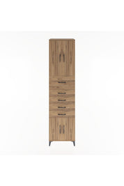 Hyperion Dolap 2 Raflı 5 Çekmeceli 4 Kapaklı 60x44x243 - S65M040V9B