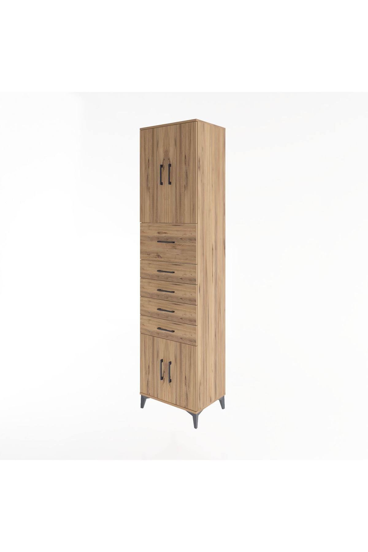 Hyperion Dolap 2 Raflı 5 Çekmeceli 4 Kapaklı 60x44x243 - S65M040V9B