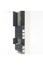 Hyperion Dolap 3 Raflı 5 Çekmeceli 4 Kapaklı 60x44x243 - S65M041V2B