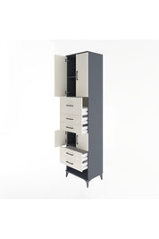Hyperion Dolap 3 Raflı 5 Çekmeceli 4 Kapaklı 60x44x243 - S65M041V4B