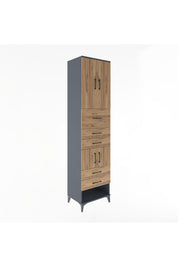 Hyperion Dolap 3 Raflı 5 Çekmeceli 4 Kapaklı 60x44x243 - S65M041V6B