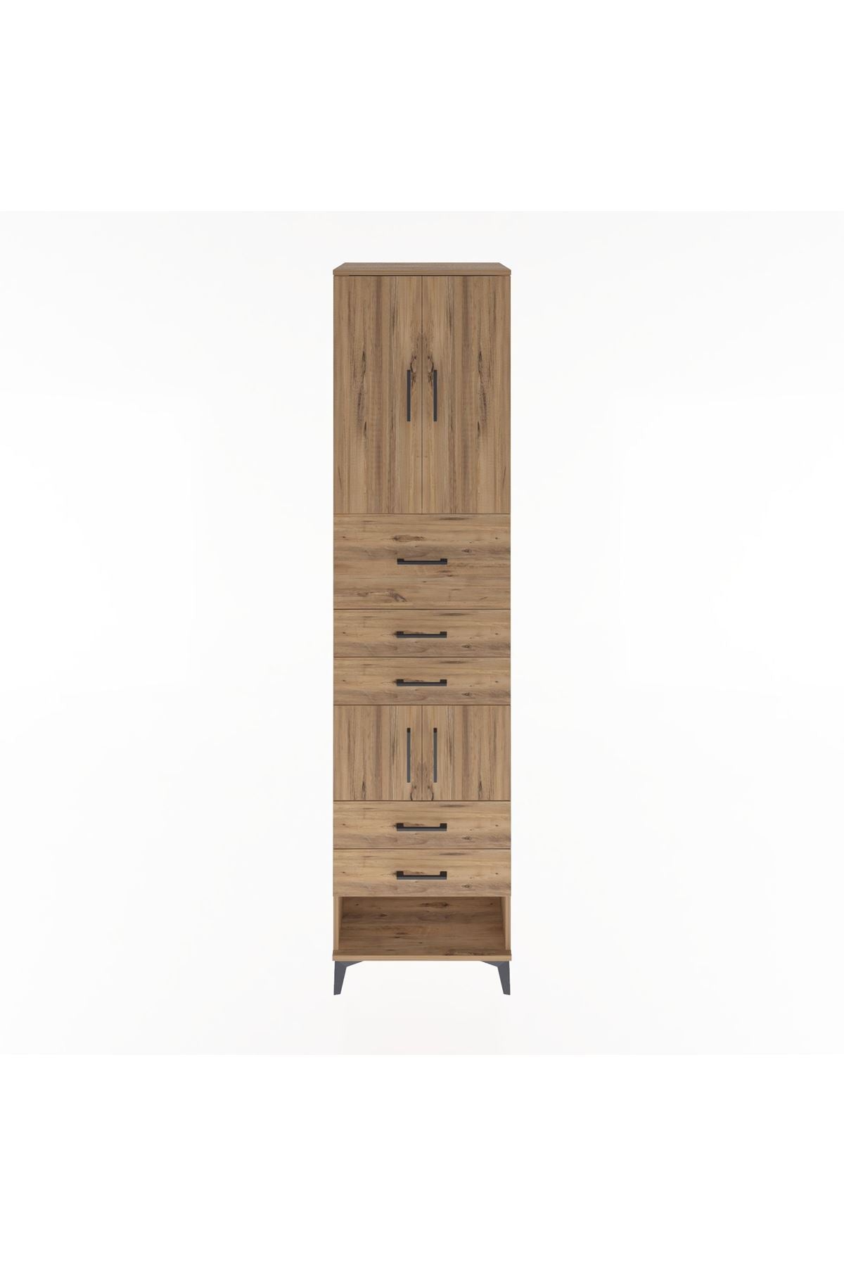 Hyperion Dolap 3 Raflı 5 Çekmeceli 4 Kapaklı 60x44x243 - S65M041V9B