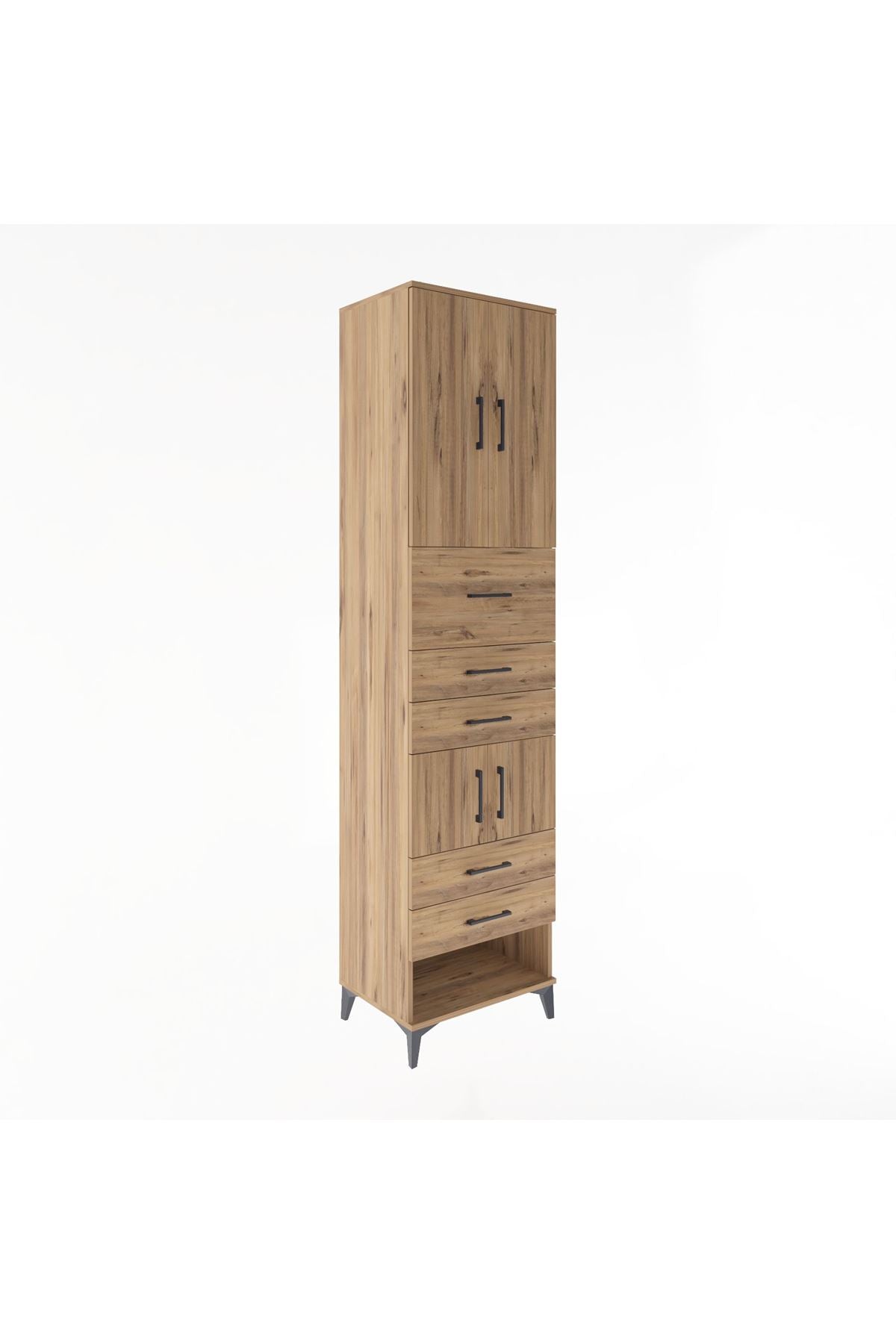 Hyperion Dolap 3 Raflı 5 Çekmeceli 4 Kapaklı 60x44x243 - S65M041V9B