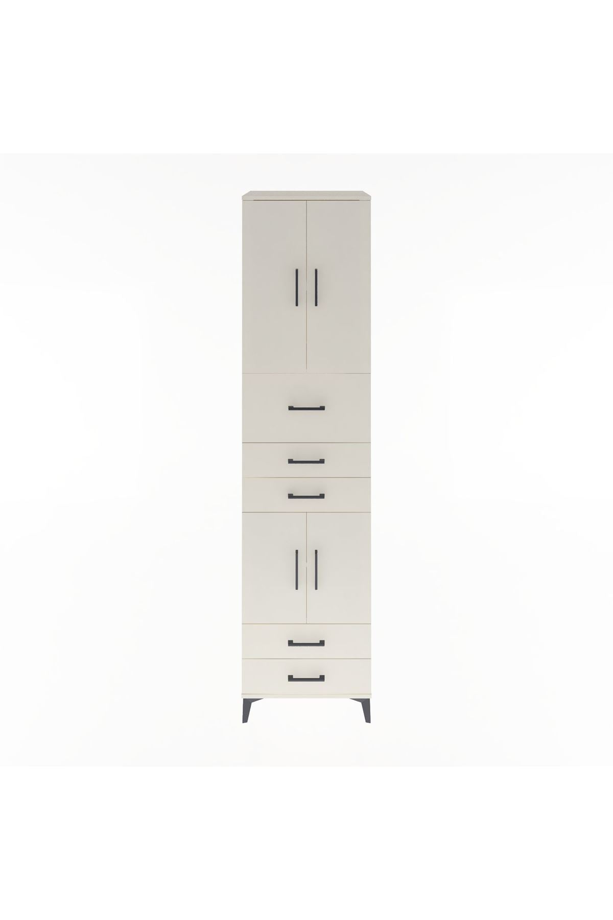 Hyperion Dolap 4 Raflı 5 Çekmeceli 4 Kapaklı 60x44x243 - S65M042V1B
