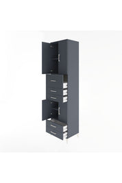 Hyperion Dolap 4 Raflı 5 Çekmeceli 4 Kapaklı 60x44x243 - S65M042V5B