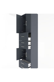 Hyperion Dolap 4 Raflı 5 Çekmeceli 4 Kapaklı 60x44x243 - S65M042V5B