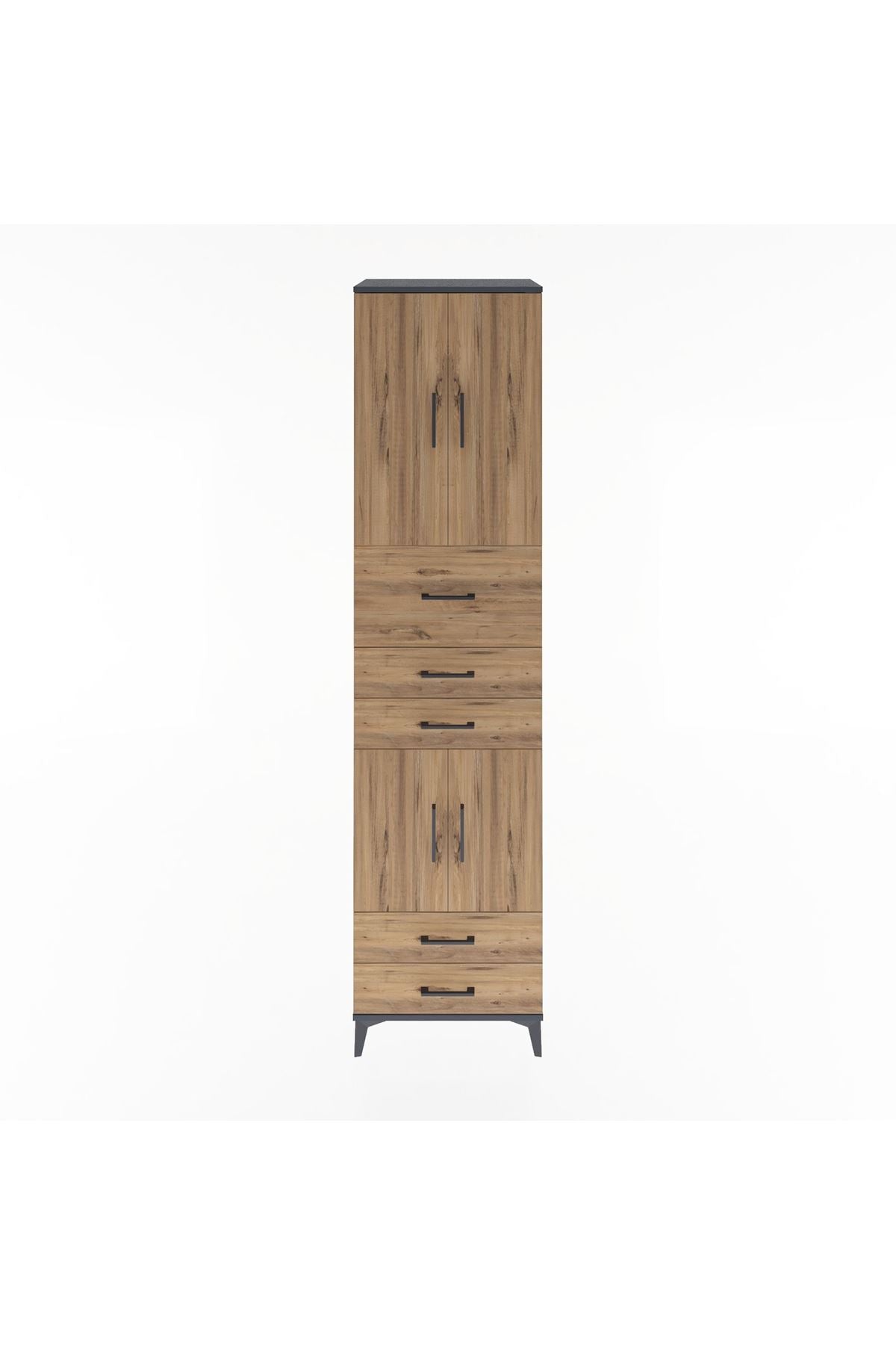 Hyperion Dolap 4 Raflı 5 Çekmeceli 4 Kapaklı 60x44x243 - S65M042V6B