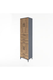 Hyperion Dolap 4 Raflı 5 Çekmeceli 4 Kapaklı 60x44x243 - S65M042V6B