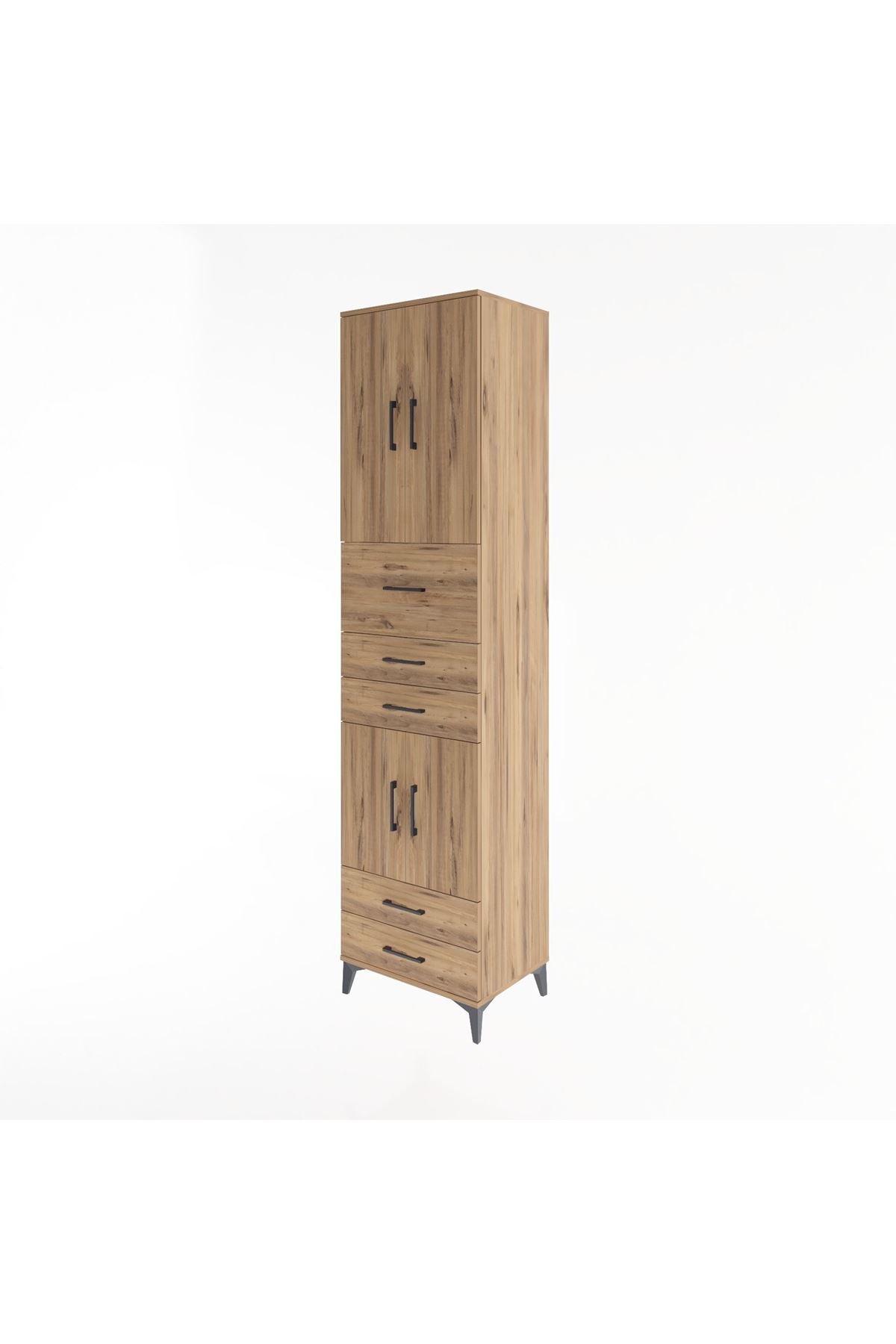 Hyperion Dolap 4 Raflı 5 Çekmeceli 4 Kapaklı 60x44x243 - S65M042V9B