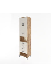 Hyperion Dolap 3 Raflı 5 Çekmeceli 2 Kapaklı 60x44x243 - S65M043V7B
