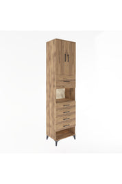 Hyperion Dolap 3 Raflı 5 Çekmeceli 2 Kapaklı 60x44x243 - S65M043V9B
