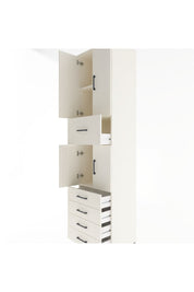 Hyperion Dolap 3 Raflı 5 Çekmeceli 4 Kapaklı 60x44x243 - S65M044V1B