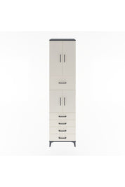 Hyperion Dolap 3 Raflı 5 Çekmeceli 4 Kapaklı 60x44x243 - S65M044V4B