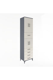 Hyperion Dolap 3 Raflı 5 Çekmeceli 4 Kapaklı 60x44x243 - S65M044V4B
