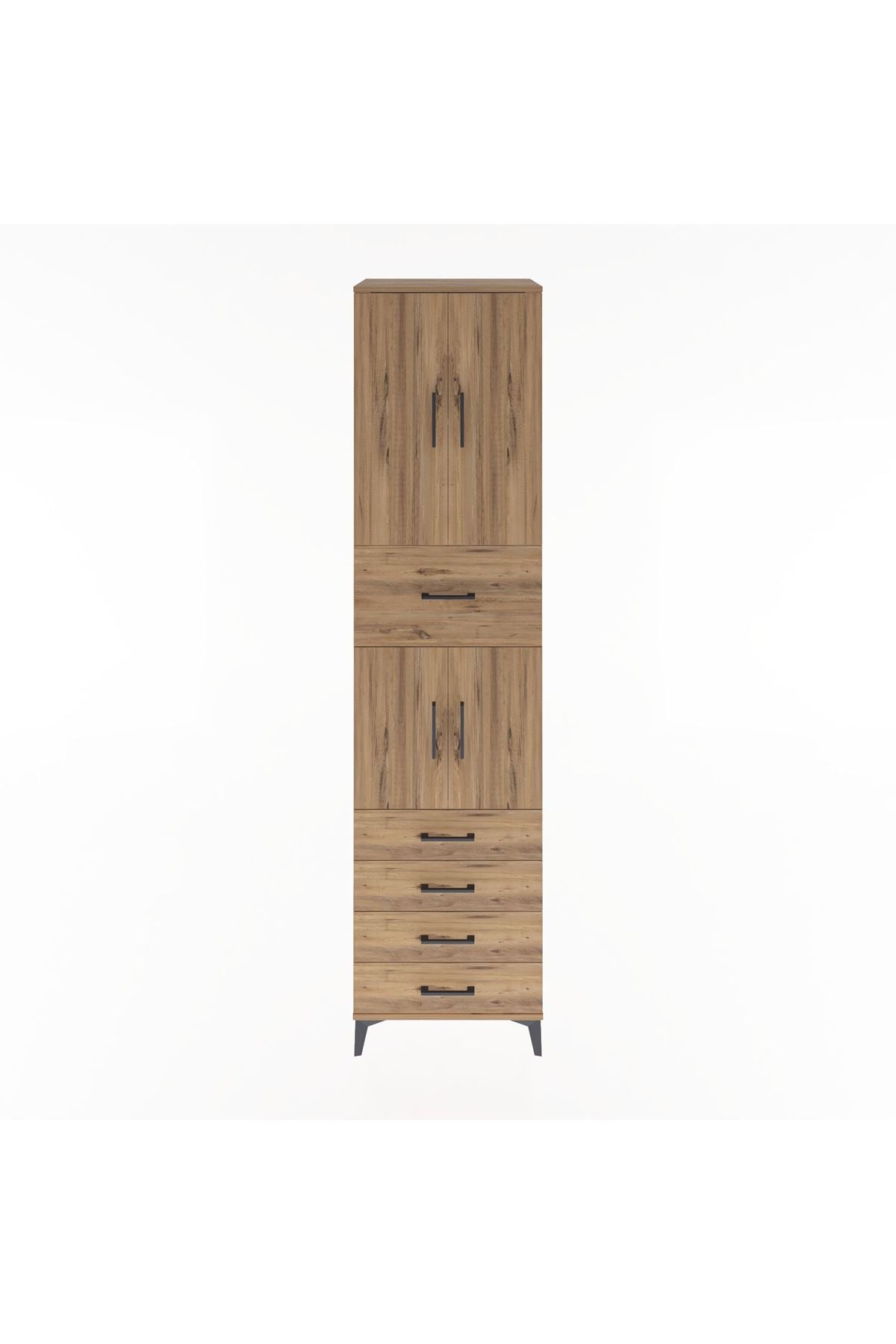 Hyperion Dolap 3 Raflı 5 Çekmeceli 4 Kapaklı 60x44x243 - S65M044V9B