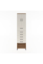 Hyperion Dolap 2 Raflı 6 Çekmeceli 2 Kapaklı 60x44x243 - S65M045V7B