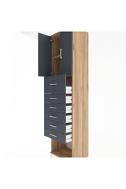 Hyperion Dolap 2 Raflı 6 Çekmeceli 2 Kapaklı 60x44x243 - S65M045V8B