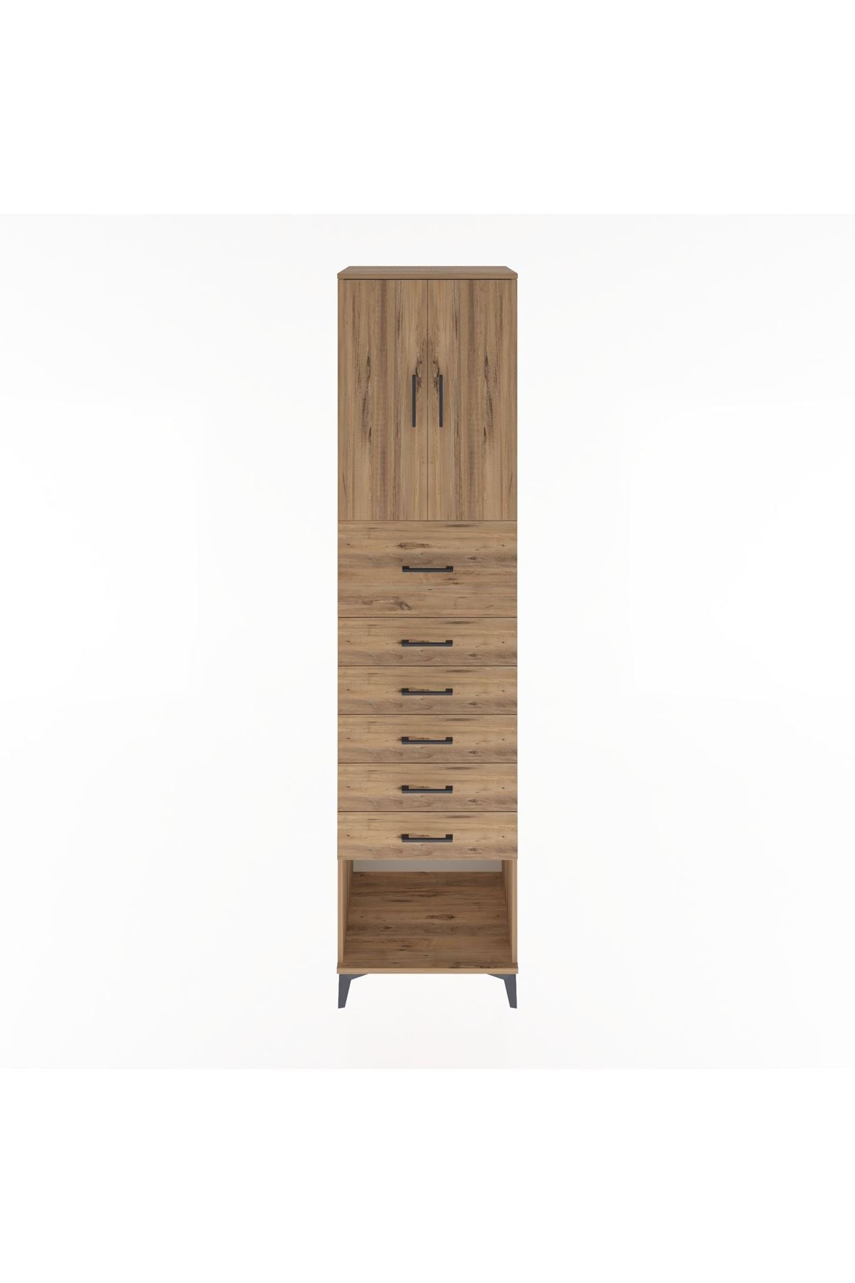 Hyperion Dolap 2 Raflı 6 Çekmeceli 2 Kapaklı 60x44x243 - S65M045V9B