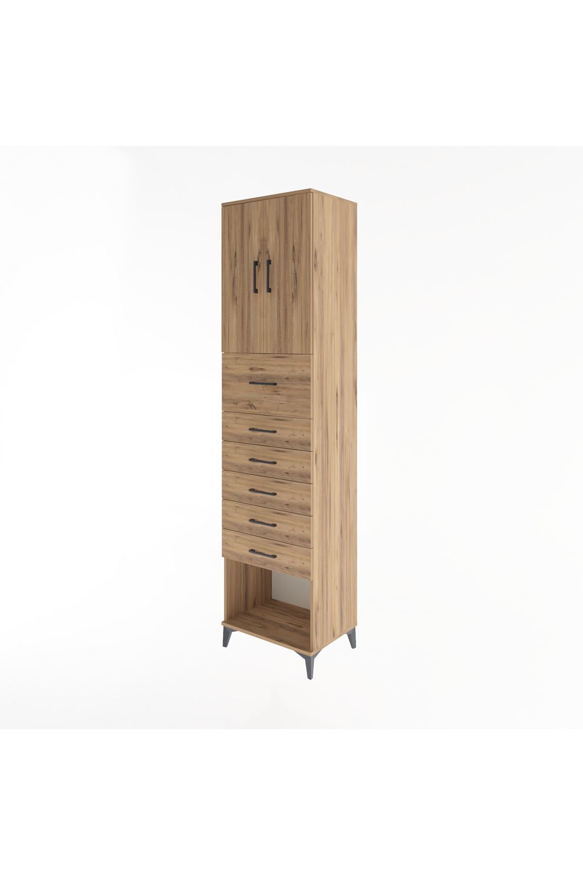 Hyperion Dolap 2 Raflı 6 Çekmeceli 2 Kapaklı 60x44x243 - S65M045V9B