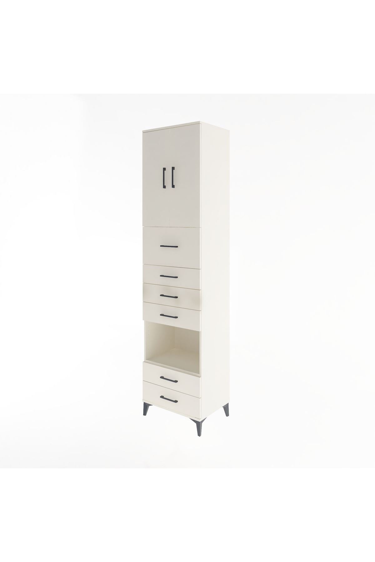 Hyperion Dolap 3 Raflı 6 Çekmeceli 2 Kapaklı 60x44x243 - S65M046V1B