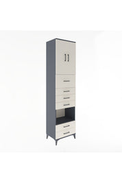 Hyperion Dolap 3 Raflı 6 Çekmeceli 2 Kapaklı 60x44x243 - S65M046V4B