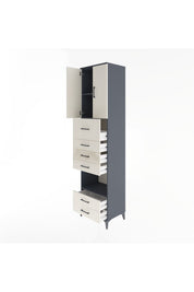 Hyperion Dolap 3 Raflı 6 Çekmeceli 2 Kapaklı 60x44x243 - S65M046V4B