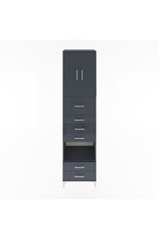 Hyperion Dolap 3 Raflı 6 Çekmeceli 2 Kapaklı 60x44x243 - S65M046V5B